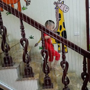 Lưới an toàn cầu thang trường mầm non